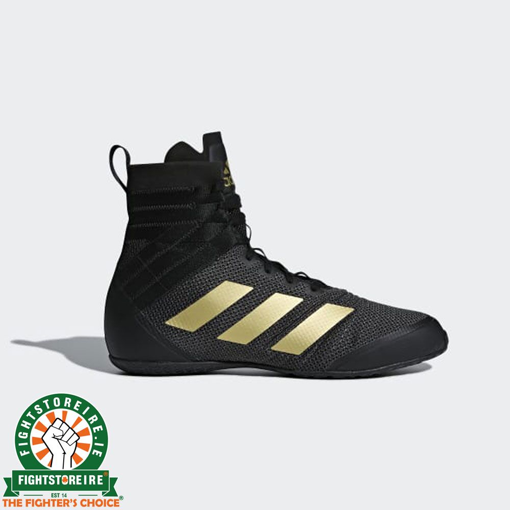 Adidas Speedex 18 Boxing Boots Black Gold Fightstore