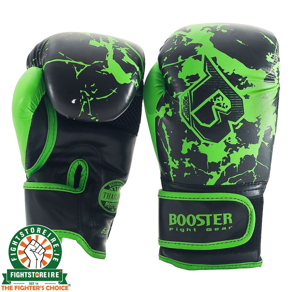 Booster Marble Green Kids Boxing Gloves 8oz