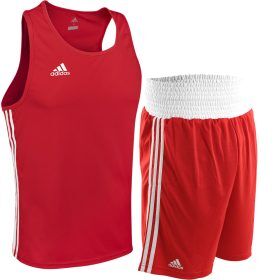 Adidas Base Punch Red Boxing Vest Shorts Set Fightstore IRE