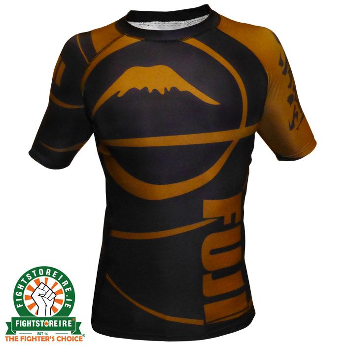 Fuji Sports IBJJF Ranked Rashguard Brown - Short Sleeve