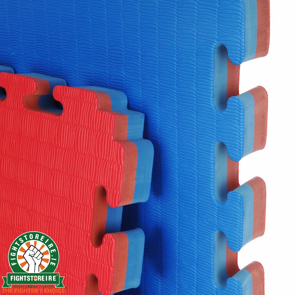 Reversible Premium Tatami 40mm Jigsaw Mats - Red/Blue