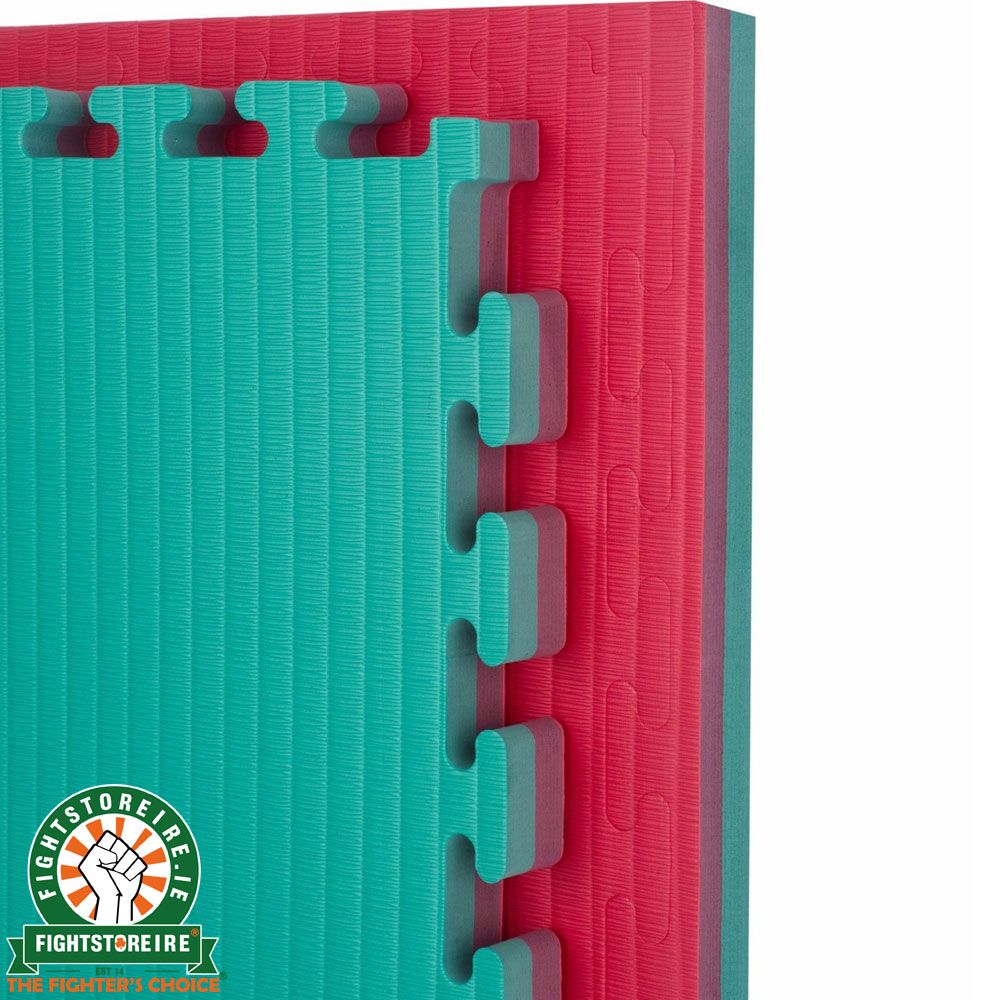 Reversible Tatami 40mm Jigsaw Mats - Red/Green