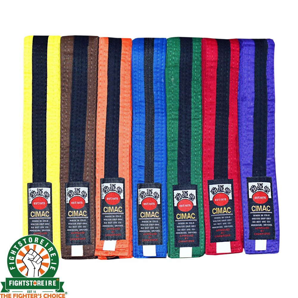 Cimac Black Striped Belts