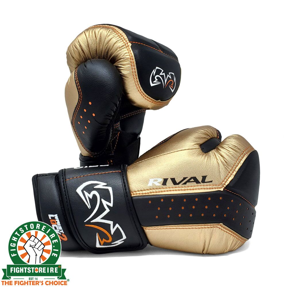 Rival RB10 Intelli-Shock Bag Gloves - Black/Gold