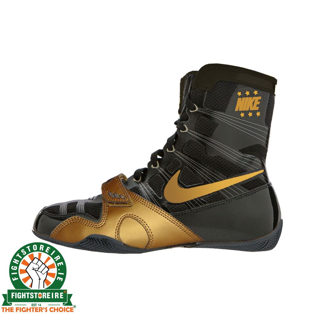 Nike black gold boots on sale