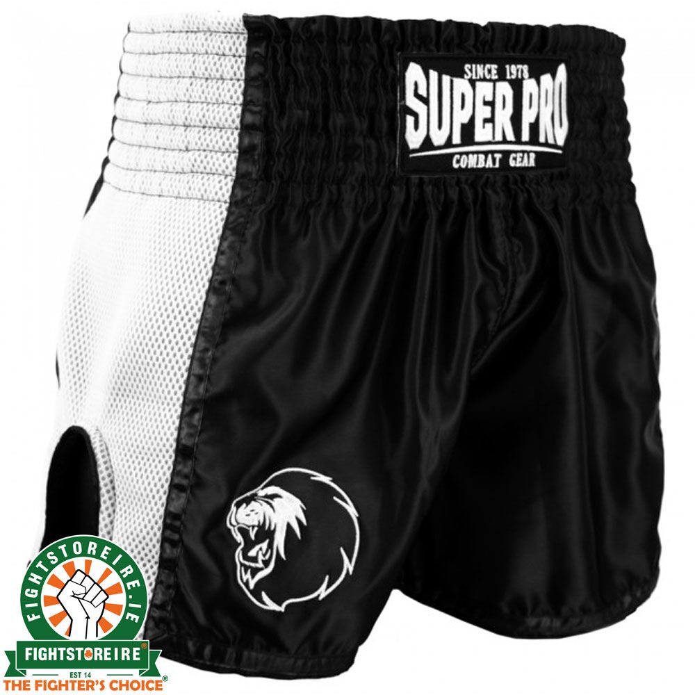 Super Pro Brave Thai Boxing Short - Black/White