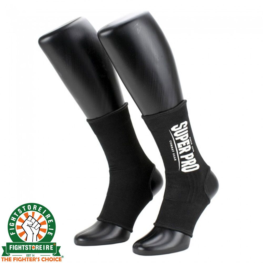 Super Pro Combat Gear Ankle guards - Black/White