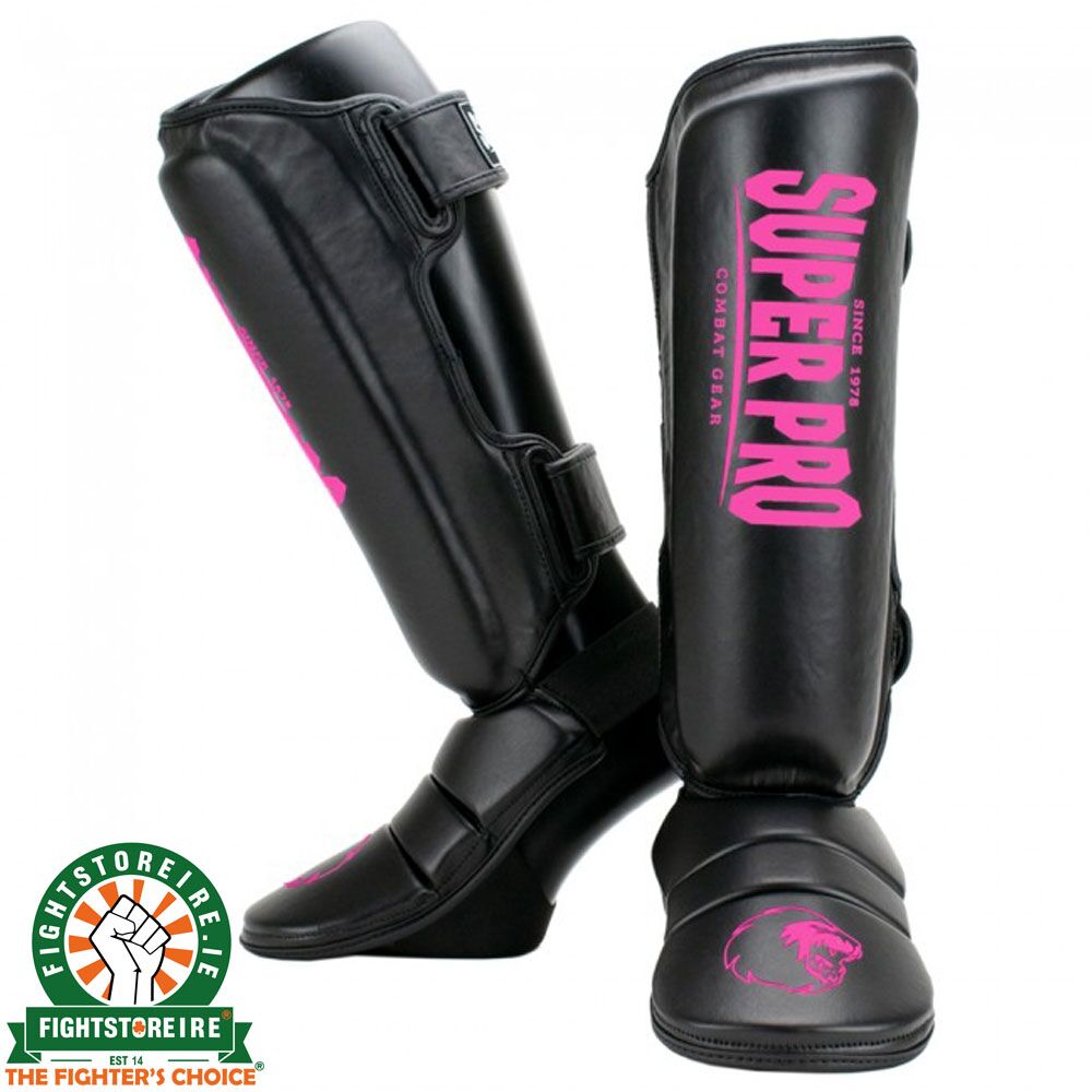 Super Pro Protector SE Shinguards - Black/Pink