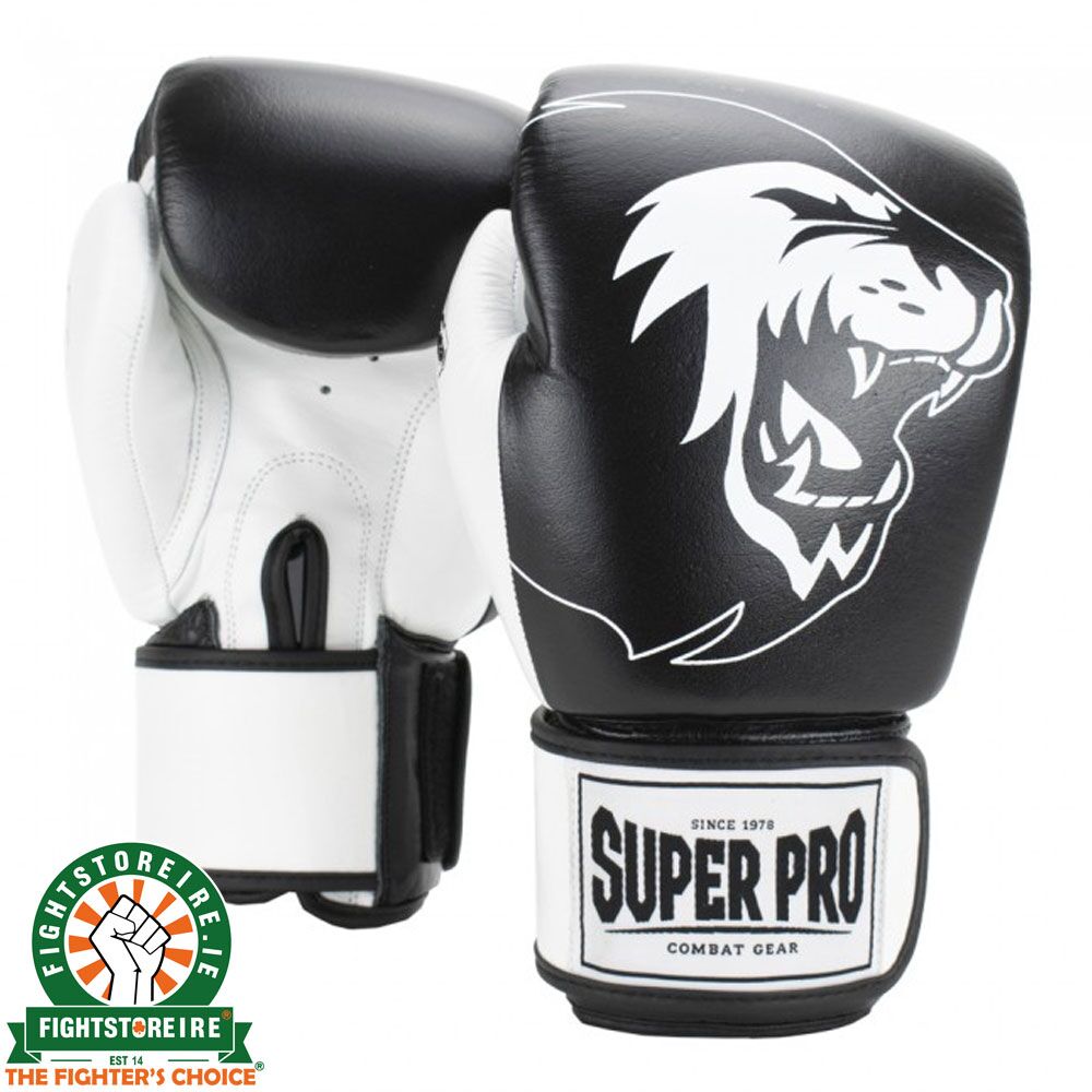 Super Pro Undisputed Leather Bag Gloves - Black