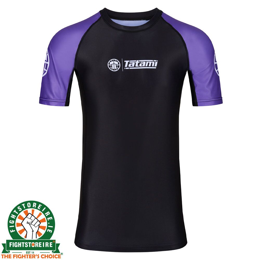 Tatami IBJJF 2023 Ranked Short Sleeve Rash Guard - Purple