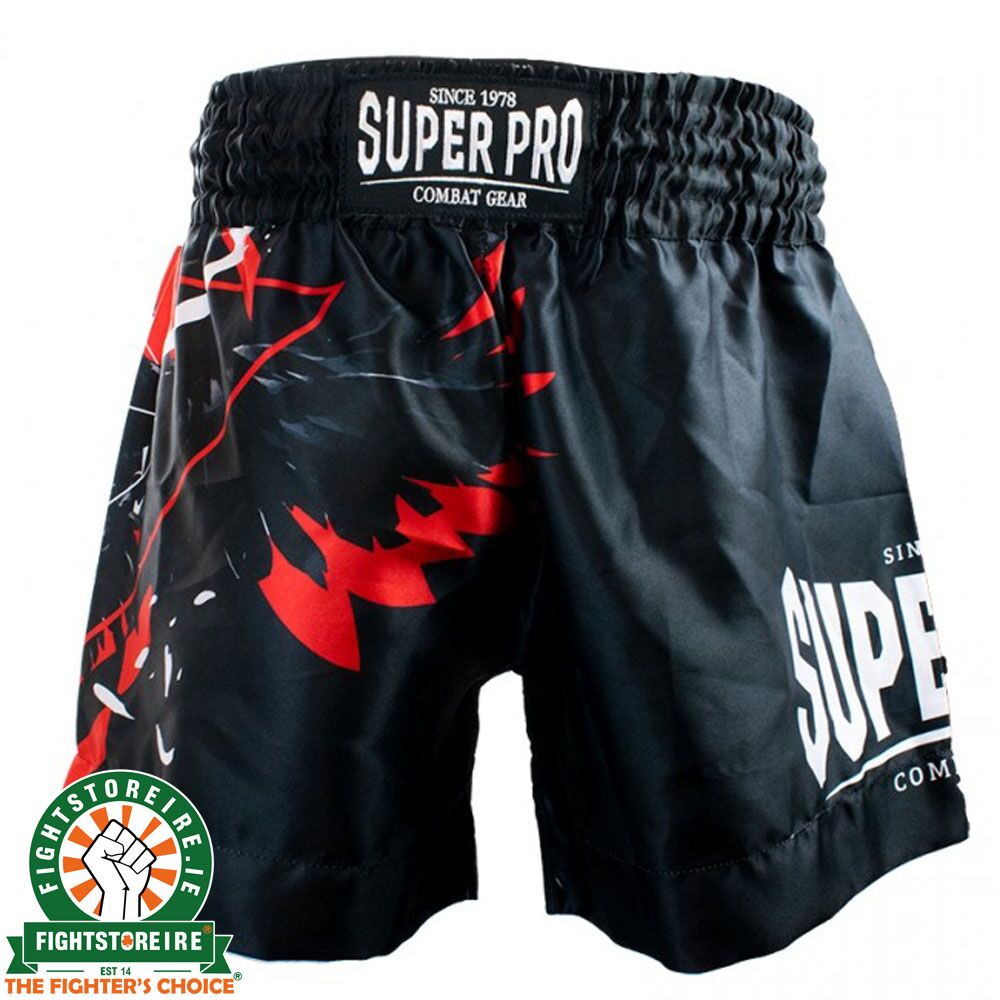 Super Pro Raven Thai Shorts - Black