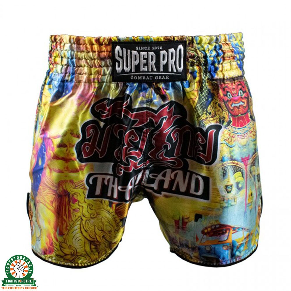Super Pro Pattaya Thai Shorts - Yellow