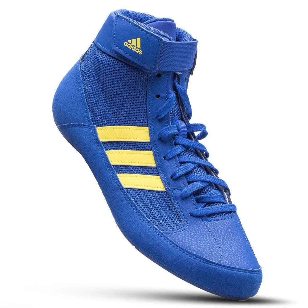 Adidas Havoc Wrestling Shoes Blue Yellow Fightstore