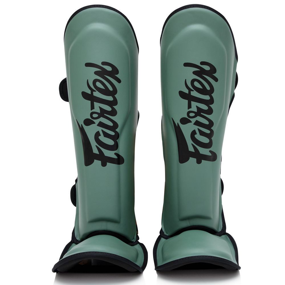 Fairtex x Booster Thai Shinguards Green