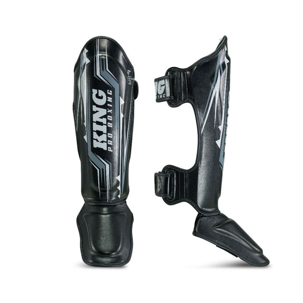 King Pro Boxing SPARTAN 2 Shin Guards - Black
