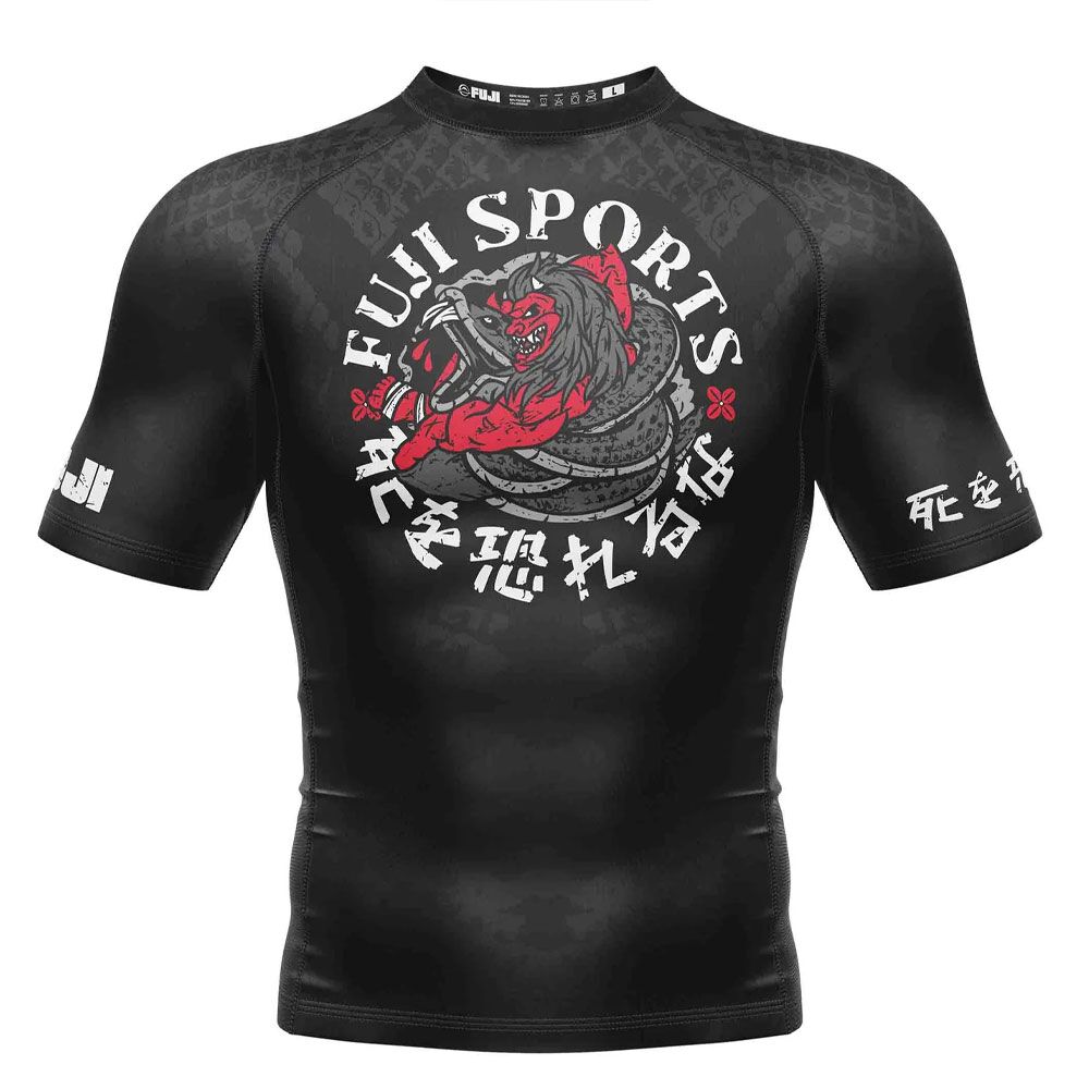 FUJI Oni vs Anaconda Short Sleeve Rashguard Black