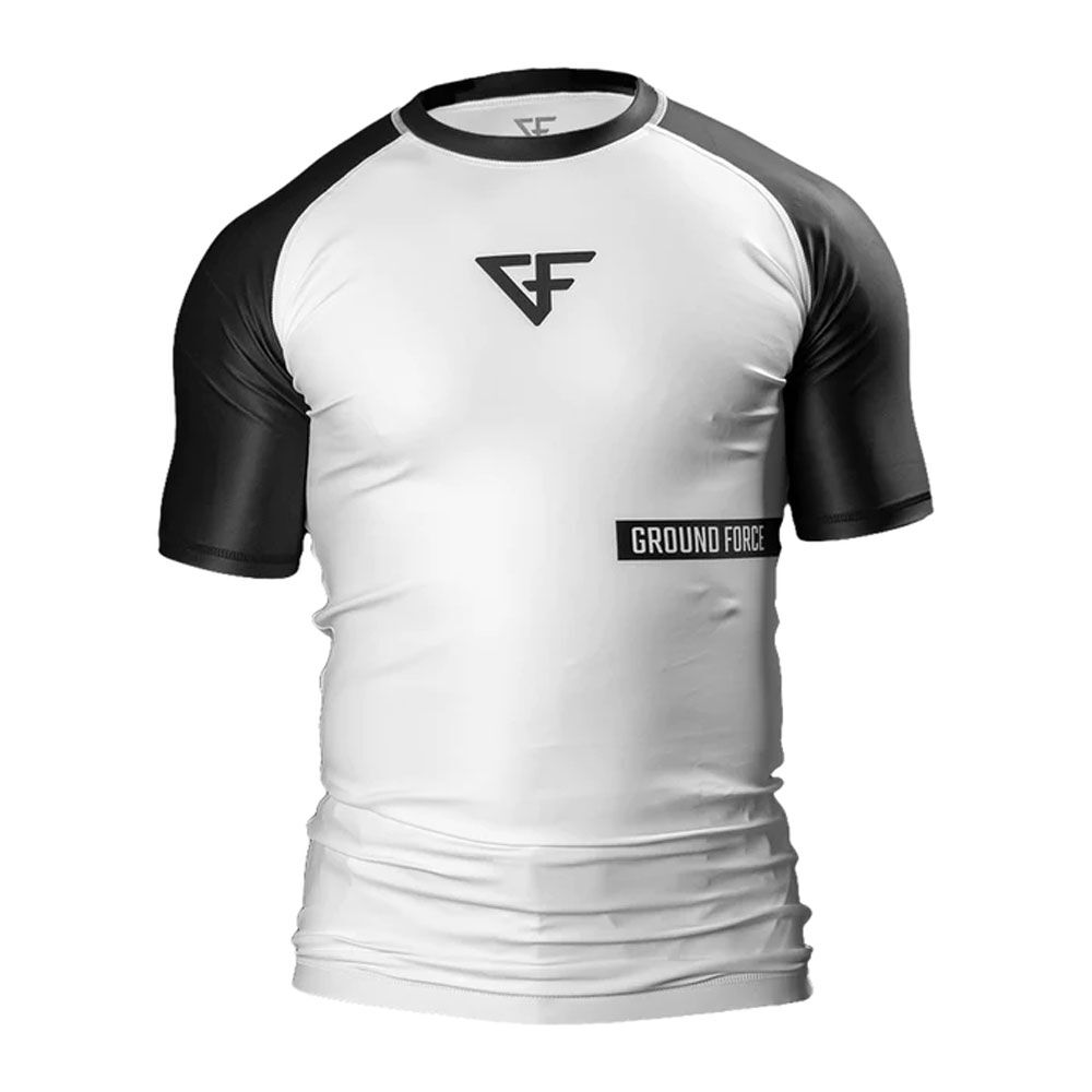 Ground Force Short Sleeve Ranked Rashguard - Black