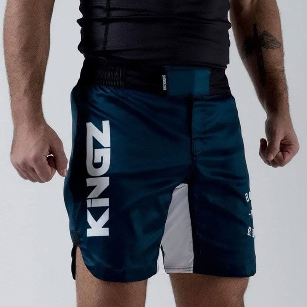 Kingz Born To Rule Grappling Shorts Blue