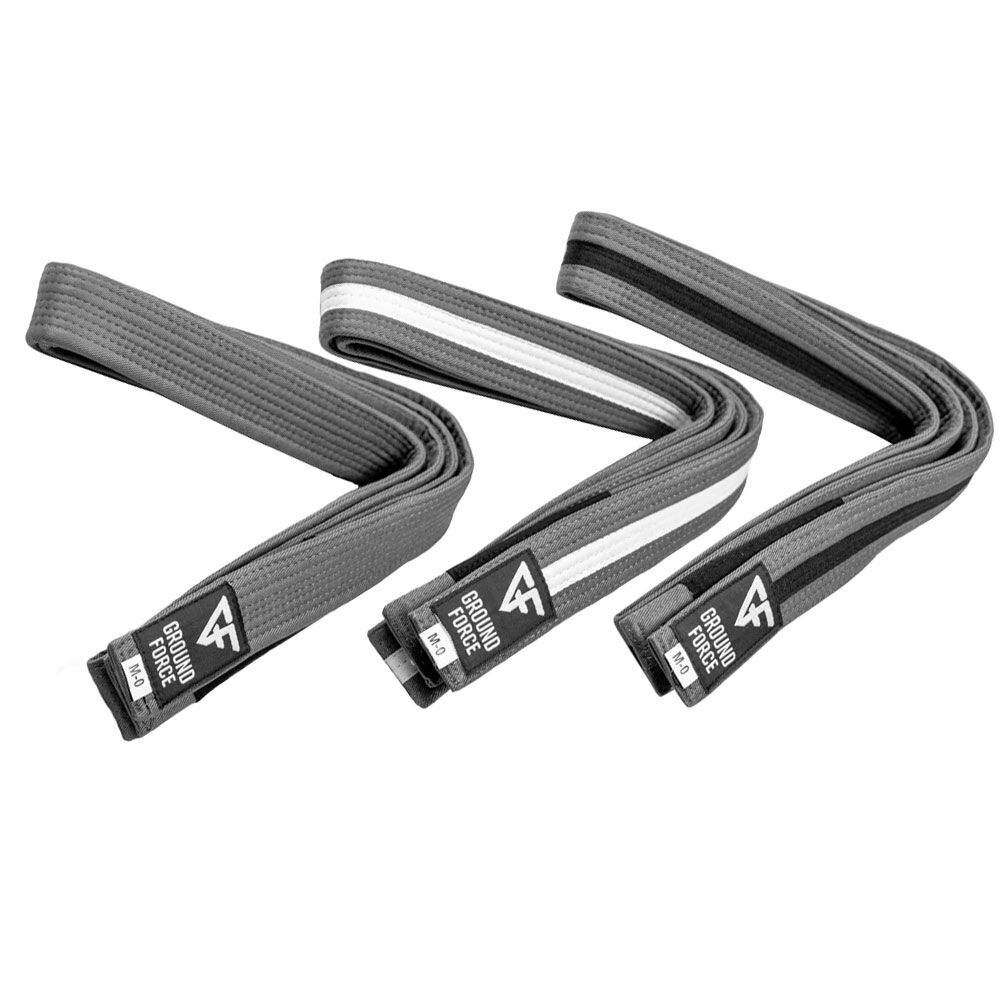 Ground Force Kids BJJ Belt Grey