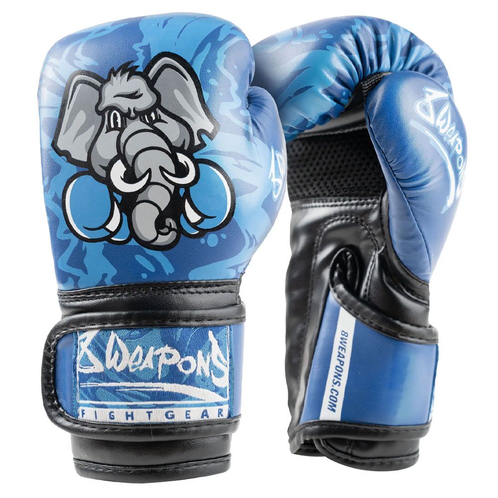 8 WEAPONS Kids Boxing Gloves Blue 6oz