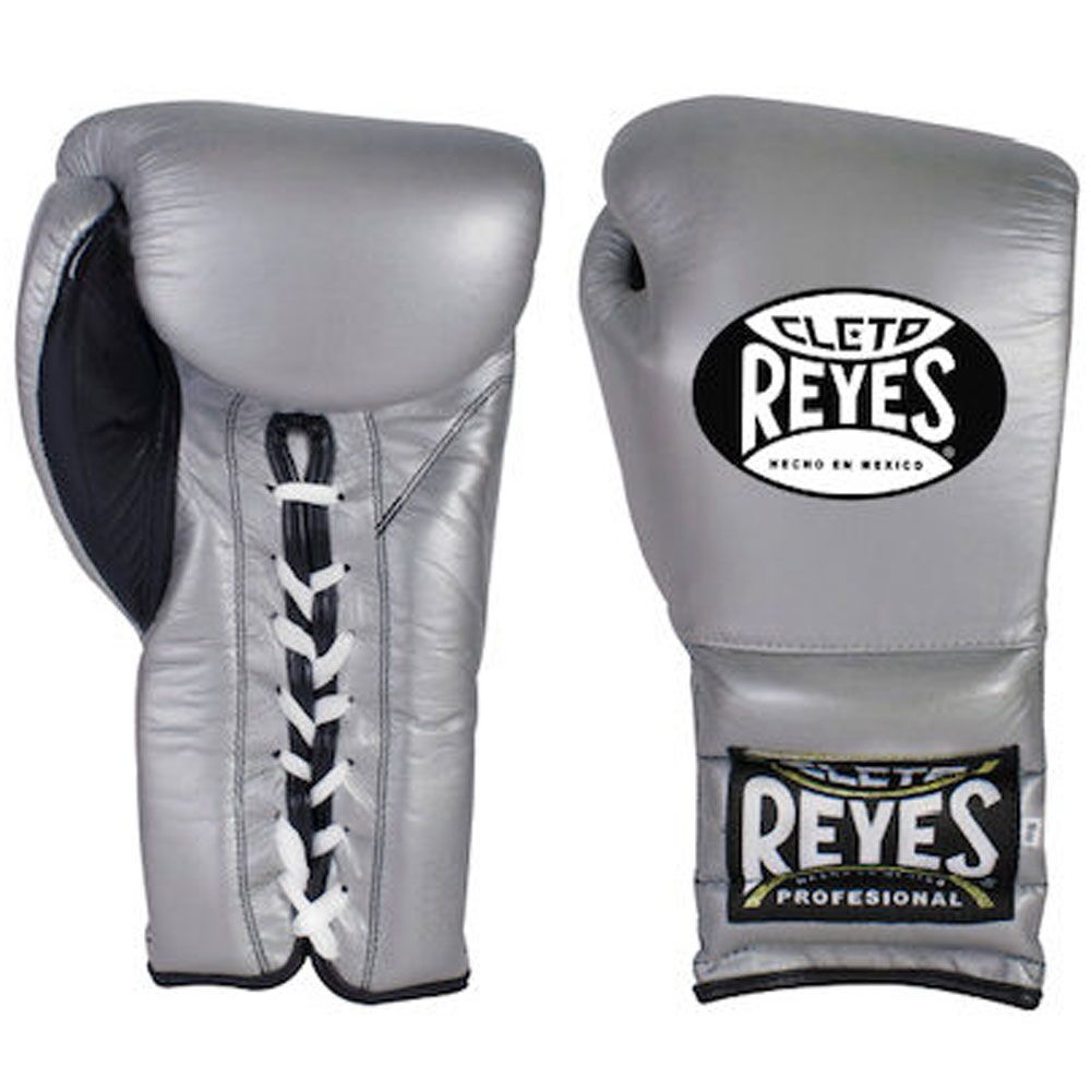 Cleto Reyes Lace Up Sparring Gloves Silver