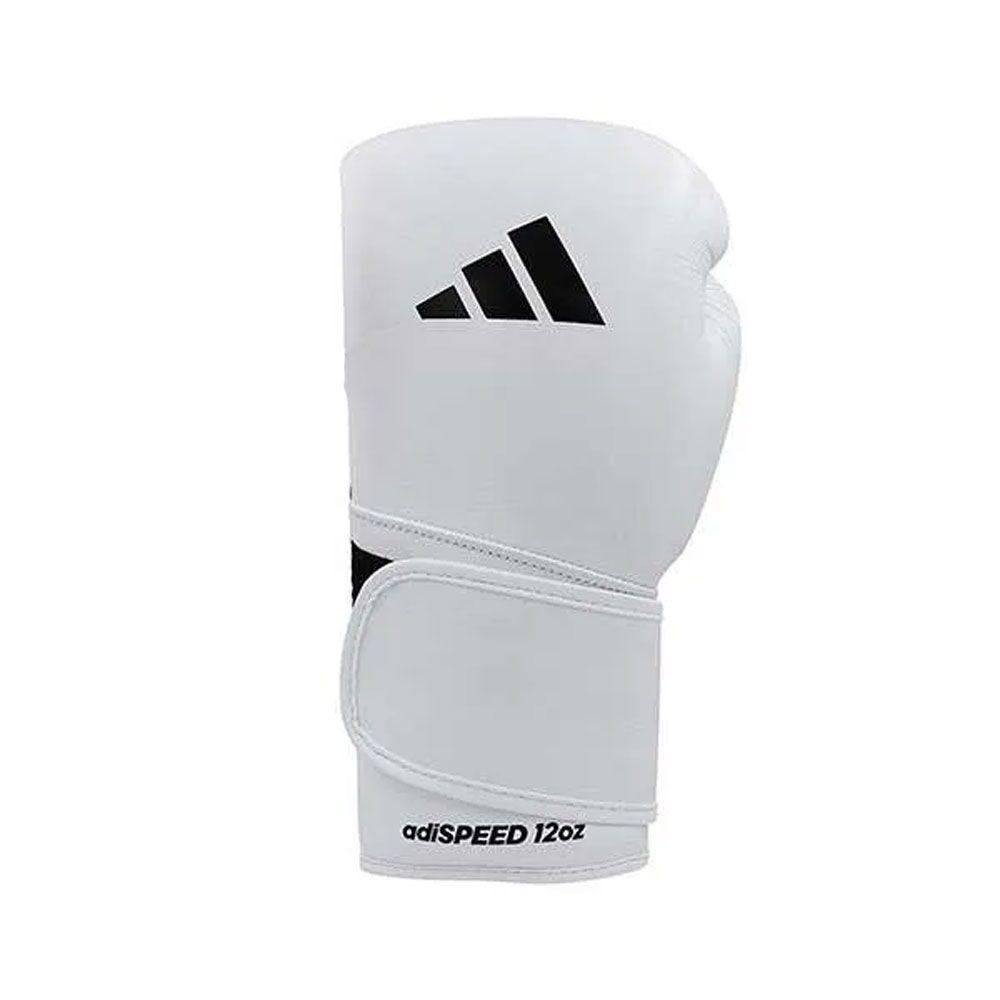 Adidas adiSpeed Velcro Leather Boxing Gloves - White/Black