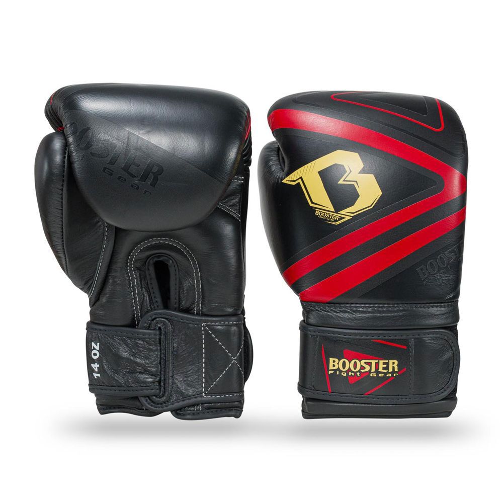 Booster V10 Thai Boxing Gloves - Black/Red