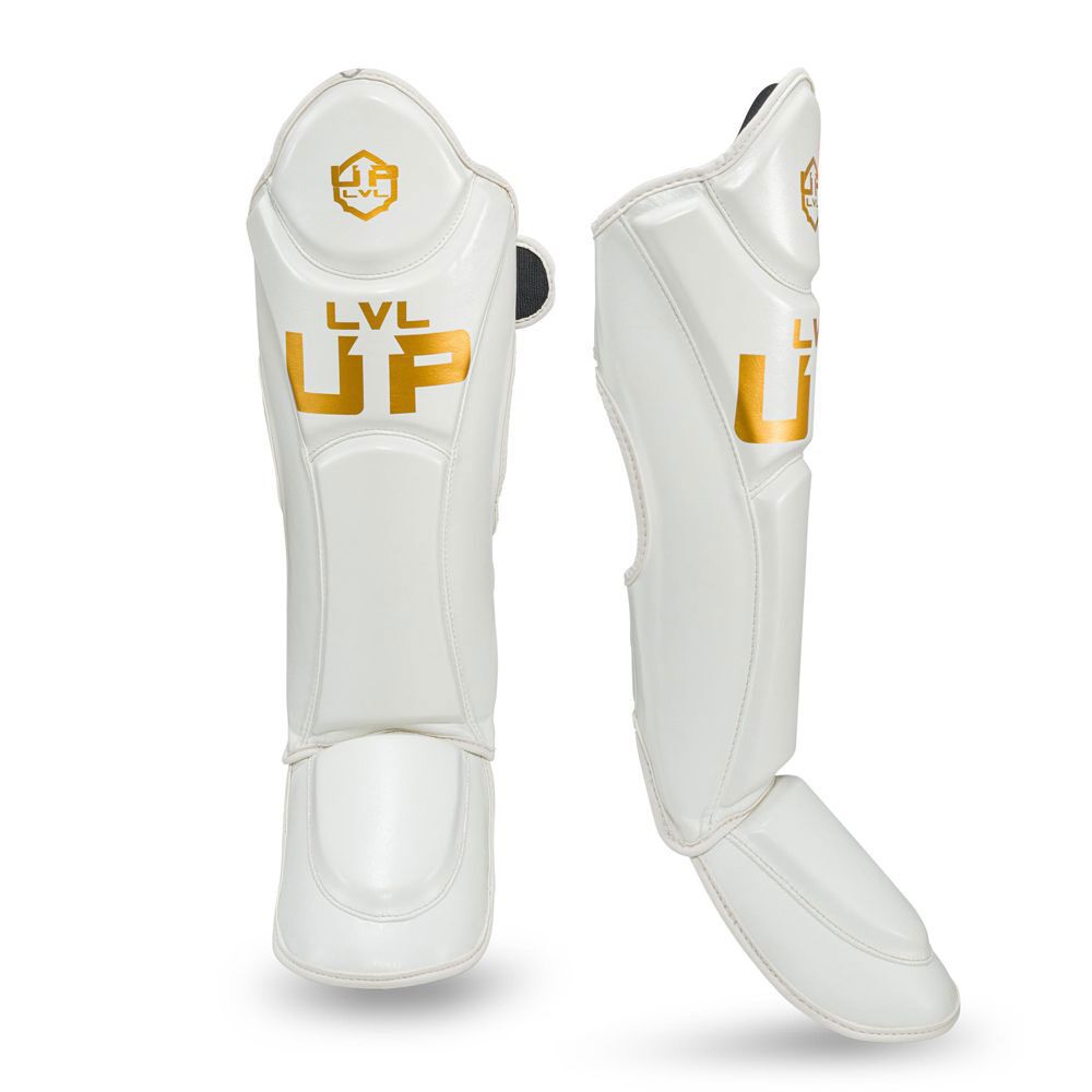LVL UP Muay Thai Shin Guards - White