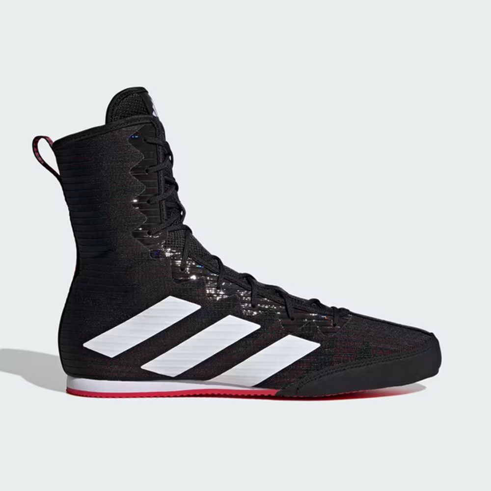 Adidas Box Hog 4 Boxing Boots Core Black / Pure Ruby