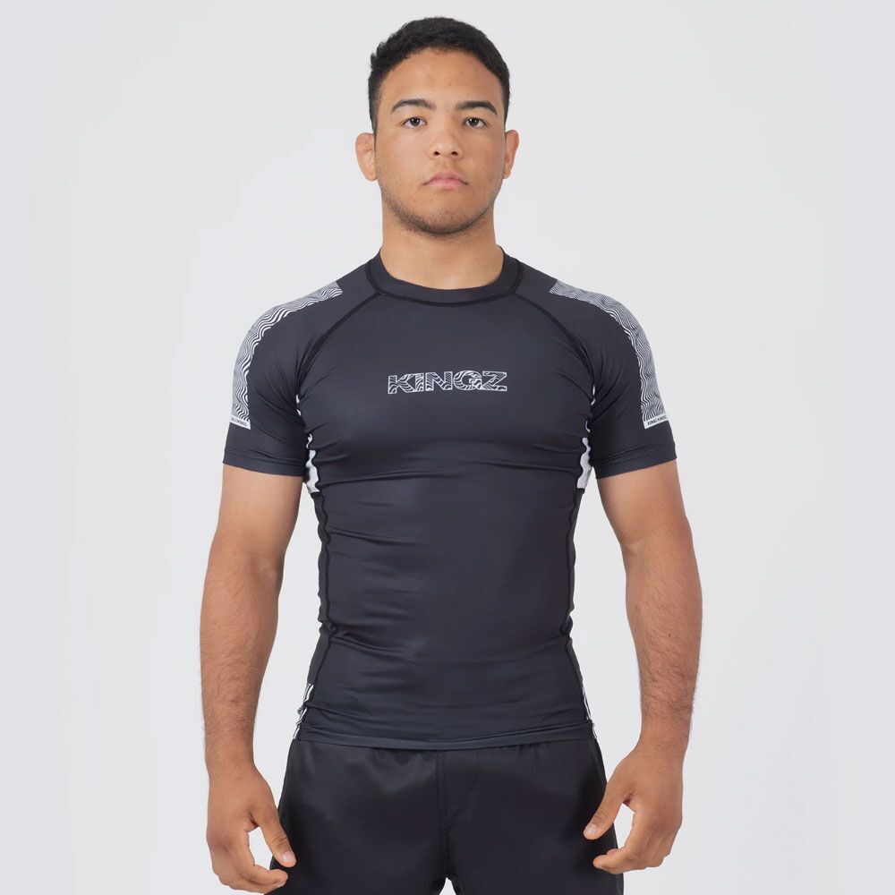 Kingz Flow Rashguard - Black/White