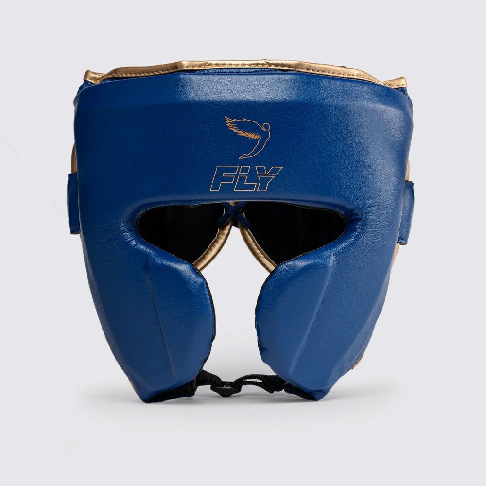 Fly Knight X Cheek Headguard Blue/Gold