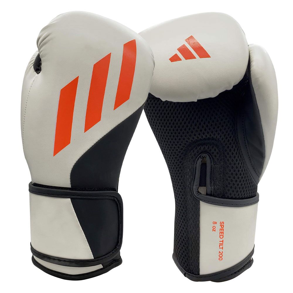 Adidas Tilt 200 Boxing Gloves White/Orange