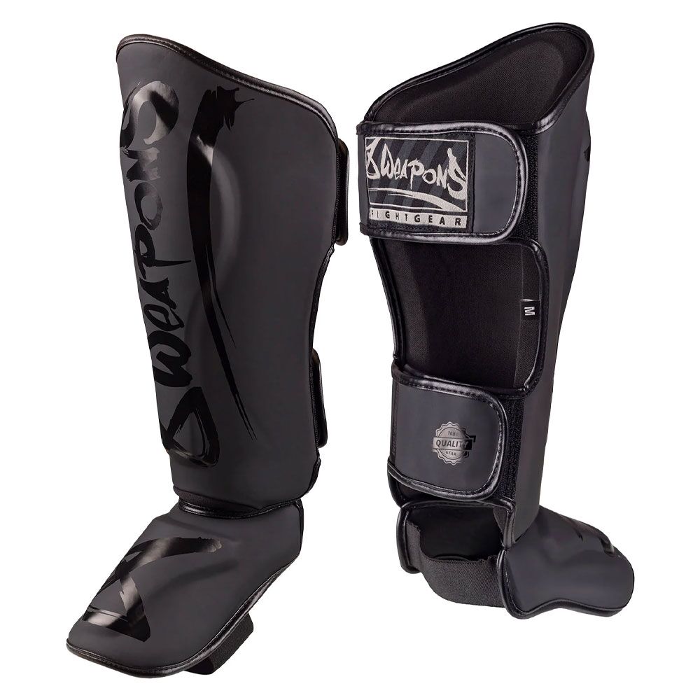 8 WEAPONS Unlimited Shinguards Black/Black