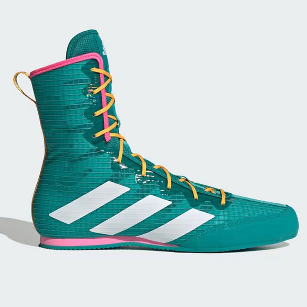 Adidas Box Hog 4 Boxing Boots Teal/White/Lucid Pink