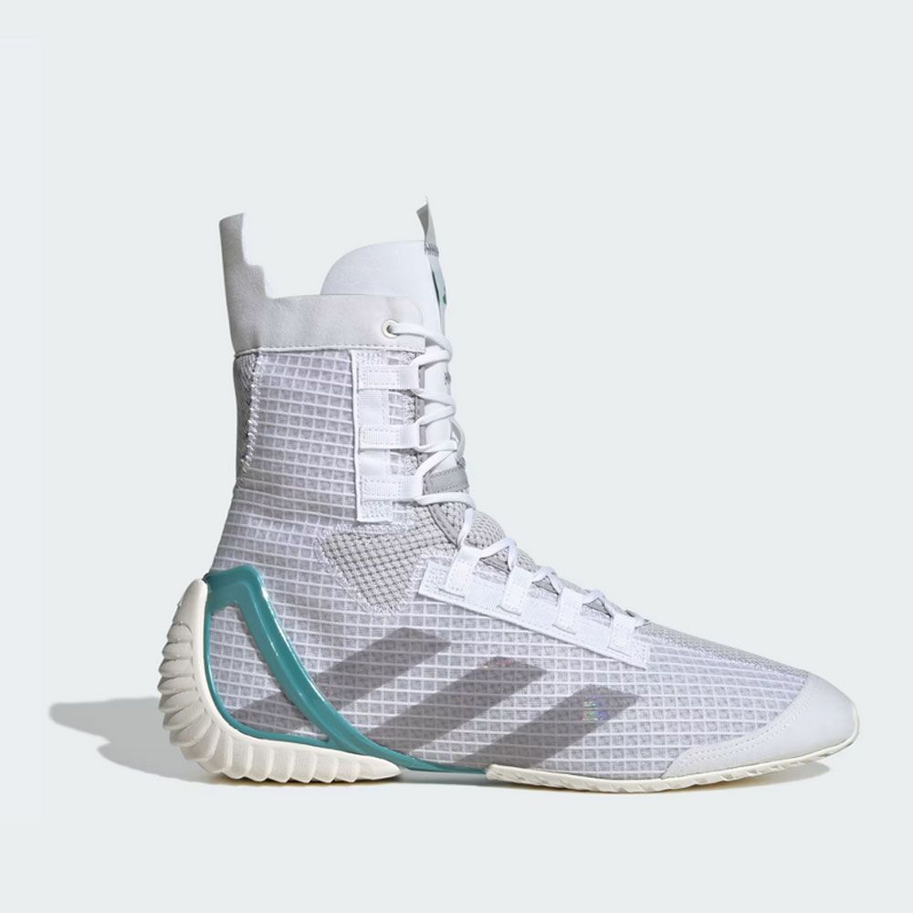 Adidas Speedex 23 Boxing Boots White/Grey/Powder Teal