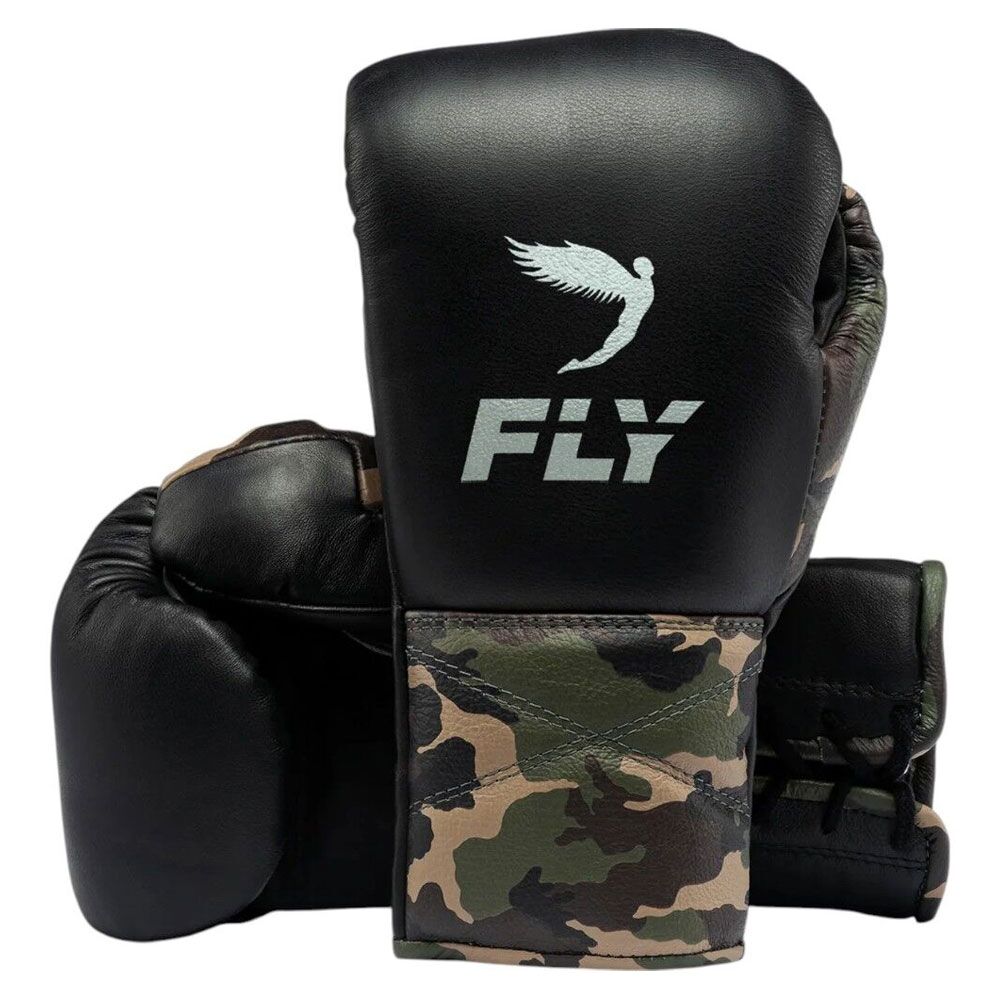 Fly SUPERLACE Lightning Boxing Gloves Black/Camo